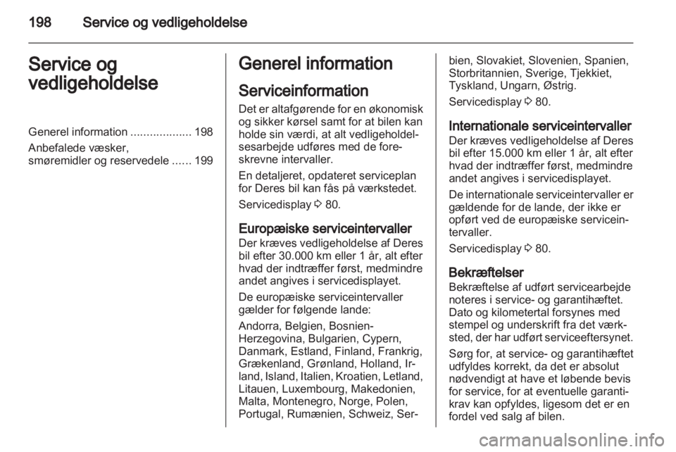 OPEL INSIGNIA 2011  Instruktionsbog (in Danish) 