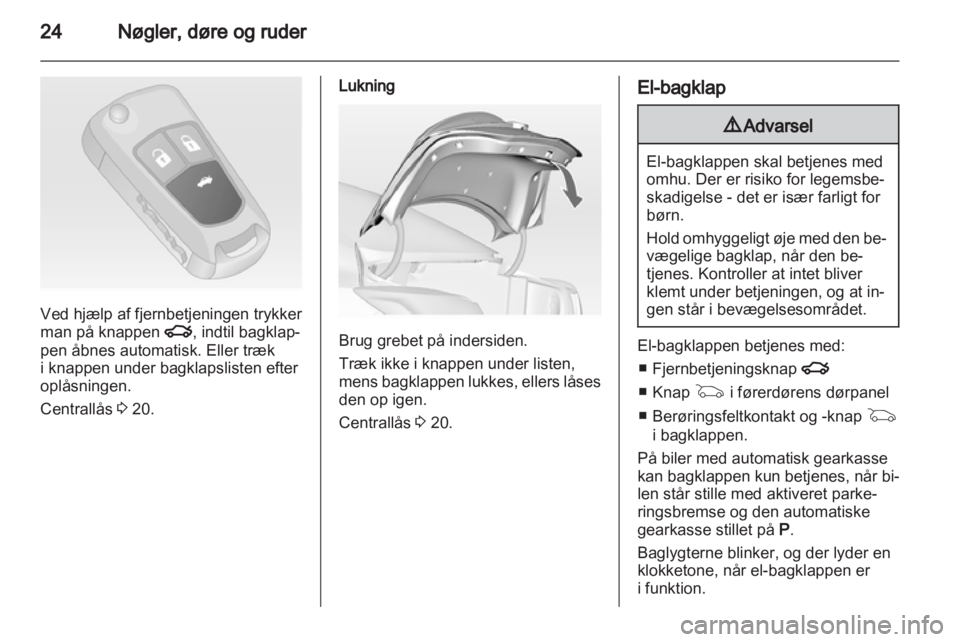 OPEL INSIGNIA 2011  Instruktionsbog (in Danish) 