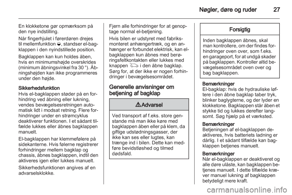 OPEL INSIGNIA 2011  Instruktionsbog (in Danish) 