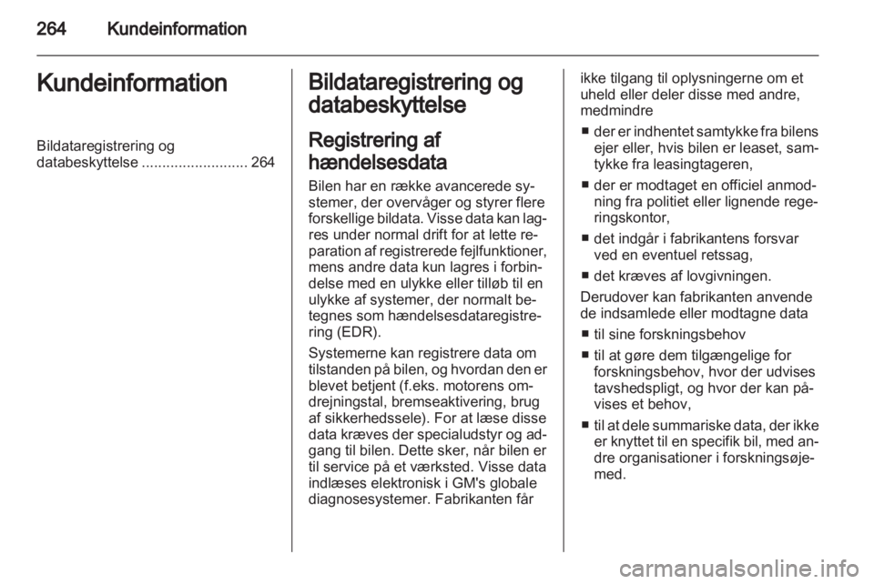 OPEL INSIGNIA 2011  Instruktionsbog (in Danish) 