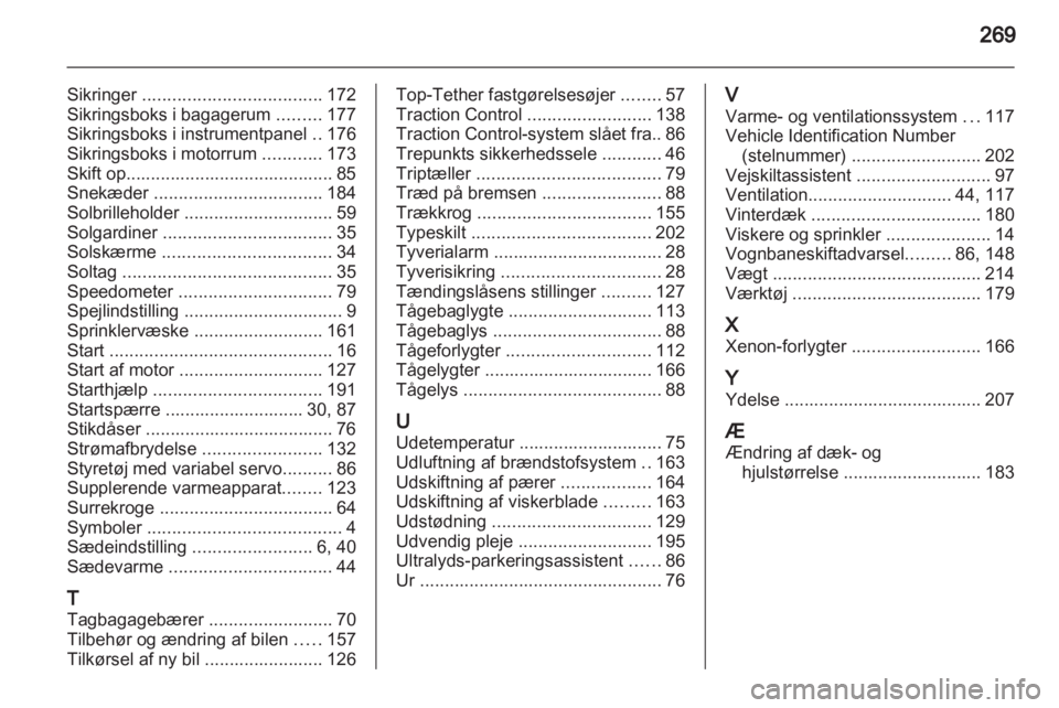 OPEL INSIGNIA 2011  Instruktionsbog (in Danish) 