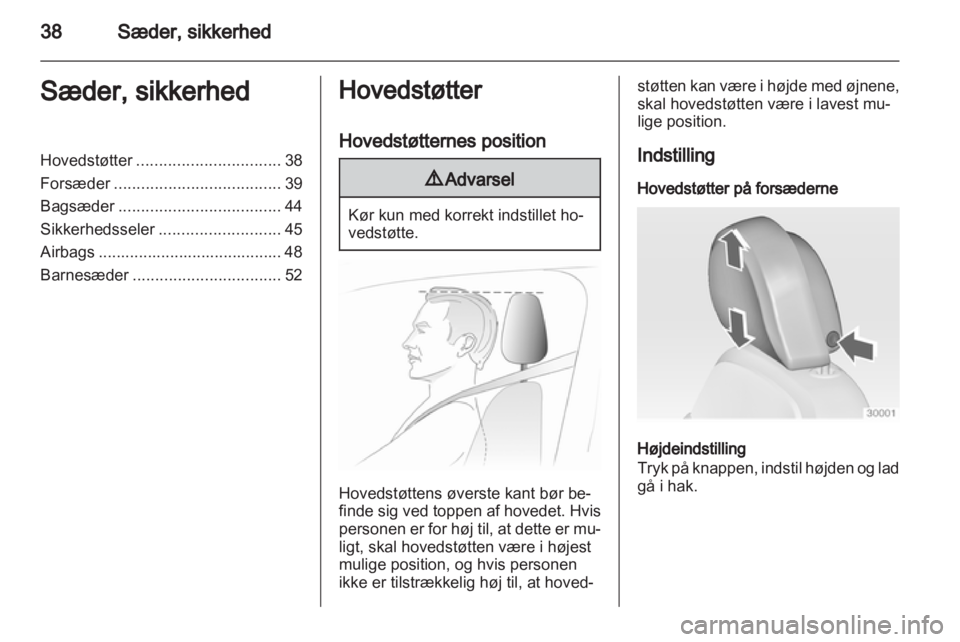 OPEL INSIGNIA 2011  Instruktionsbog (in Danish) 