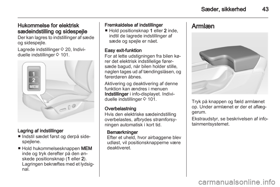 OPEL INSIGNIA 2011  Instruktionsbog (in Danish) 