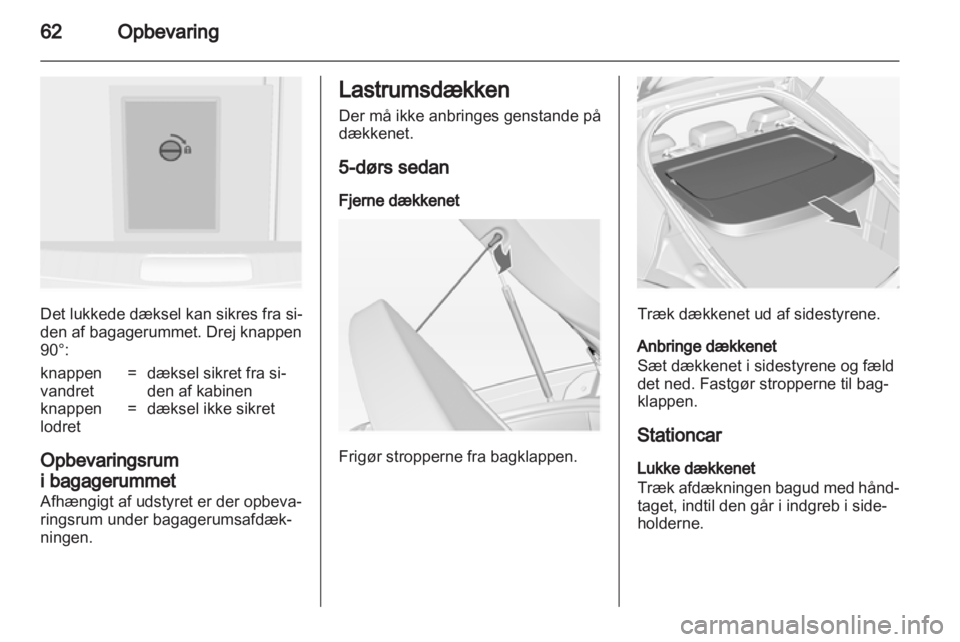 OPEL INSIGNIA 2011  Instruktionsbog (in Danish) 