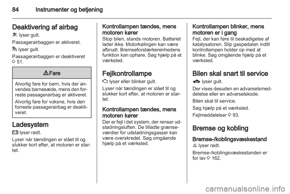 OPEL INSIGNIA 2011  Instruktionsbog (in Danish) 
