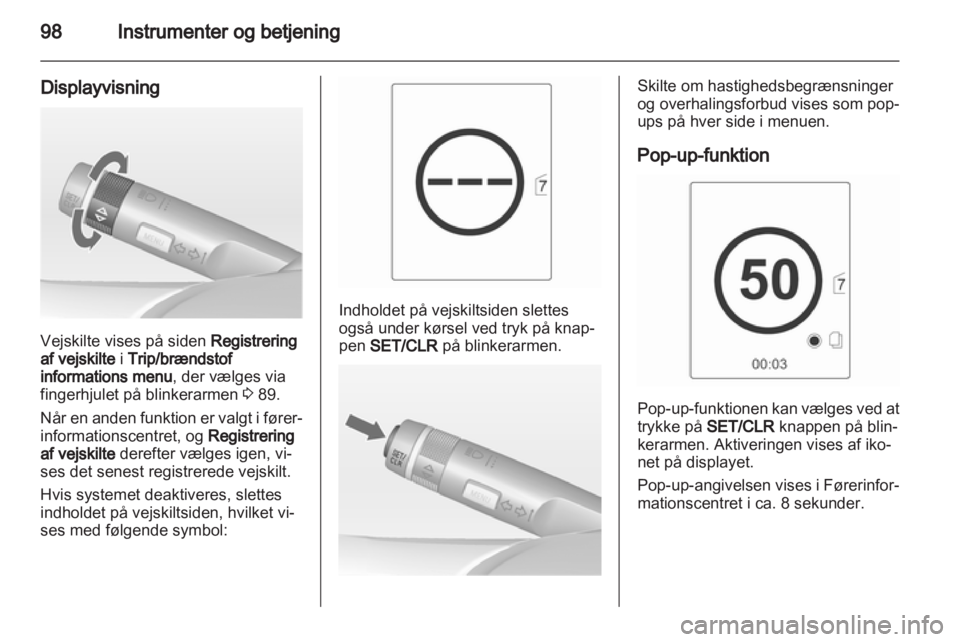 OPEL INSIGNIA 2011  Instruktionsbog (in Danish) 