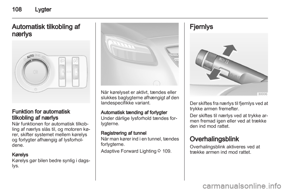 OPEL INSIGNIA 2011.5  Instruktionsbog (in Danish) 