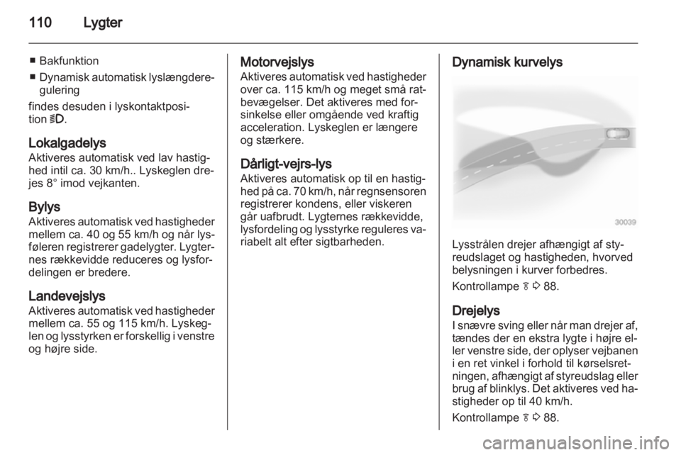 OPEL INSIGNIA 2011.5  Instruktionsbog (in Danish) 
