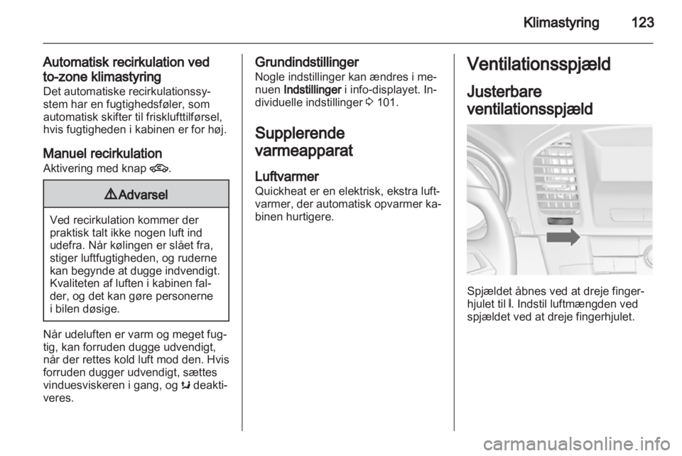 OPEL INSIGNIA 2011.5  Instruktionsbog (in Danish) 