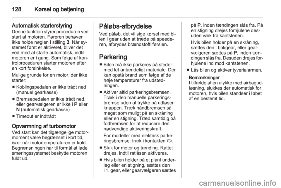 OPEL INSIGNIA 2011.5  Instruktionsbog (in Danish) 