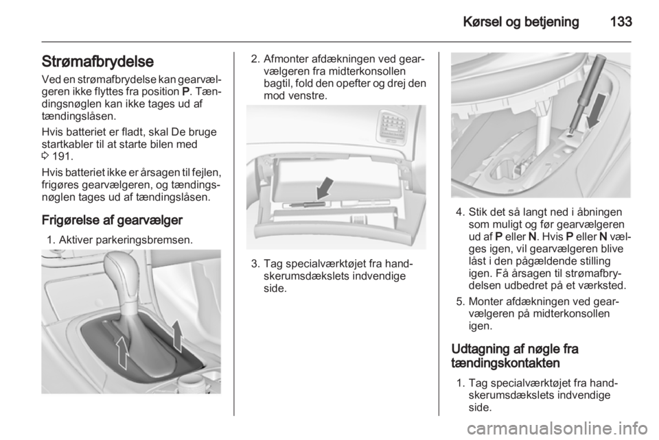 OPEL INSIGNIA 2011.5  Instruktionsbog (in Danish) 