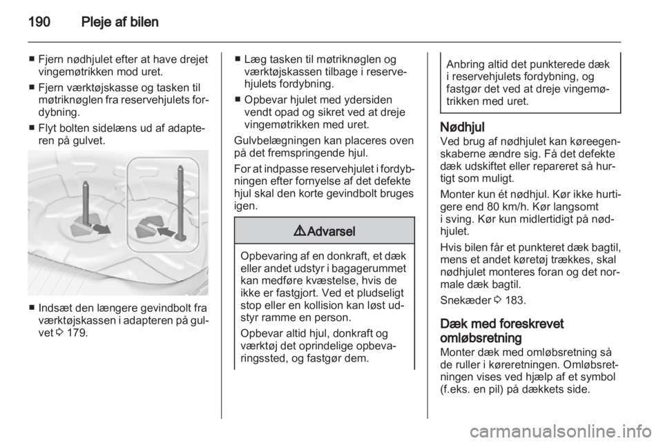 OPEL INSIGNIA 2011.5  Instruktionsbog (in Danish) 