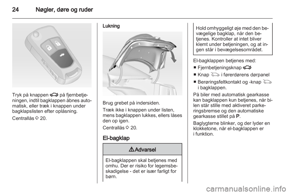 OPEL INSIGNIA 2011.5  Instruktionsbog (in Danish) 
