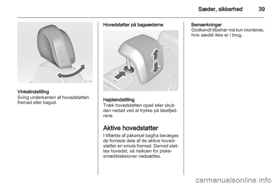 OPEL INSIGNIA 2011.5  Instruktionsbog (in Danish) 