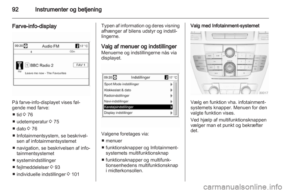 OPEL INSIGNIA 2011.5  Instruktionsbog (in Danish) 