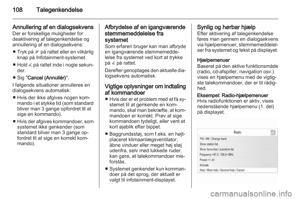 OPEL INSIGNIA 2012  Instruktionsbog til Infotainment (in Danish) 
