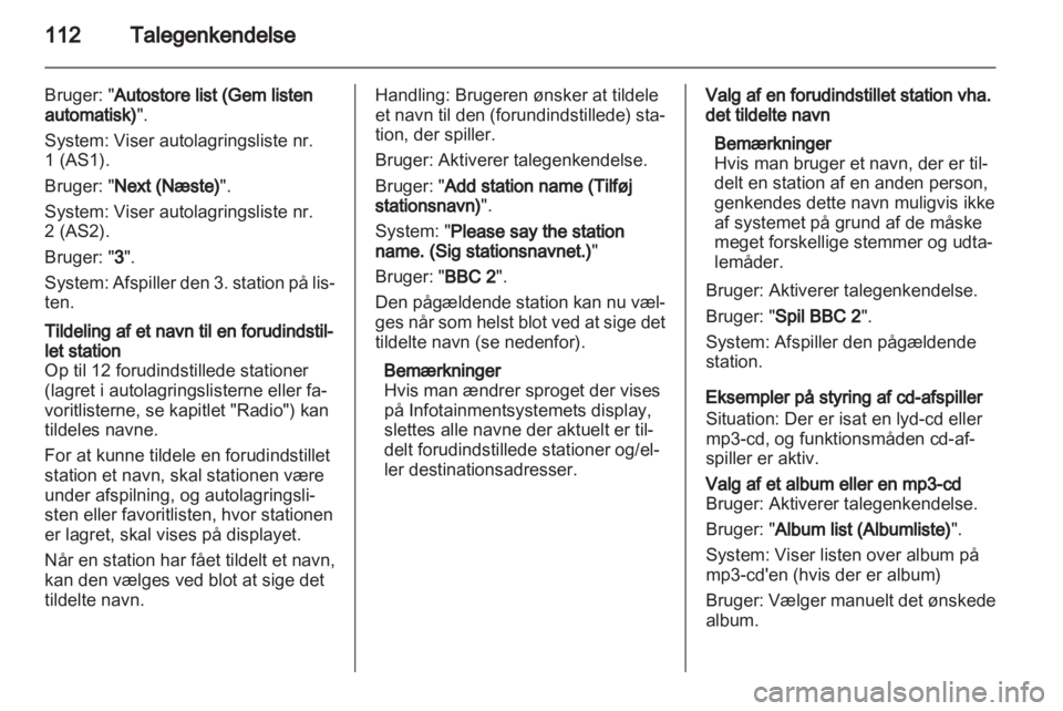 OPEL INSIGNIA 2012  Instruktionsbog til Infotainment (in Danish) 