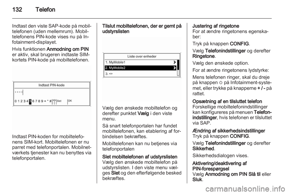 OPEL INSIGNIA 2012  Instruktionsbog til Infotainment (in Danish) 