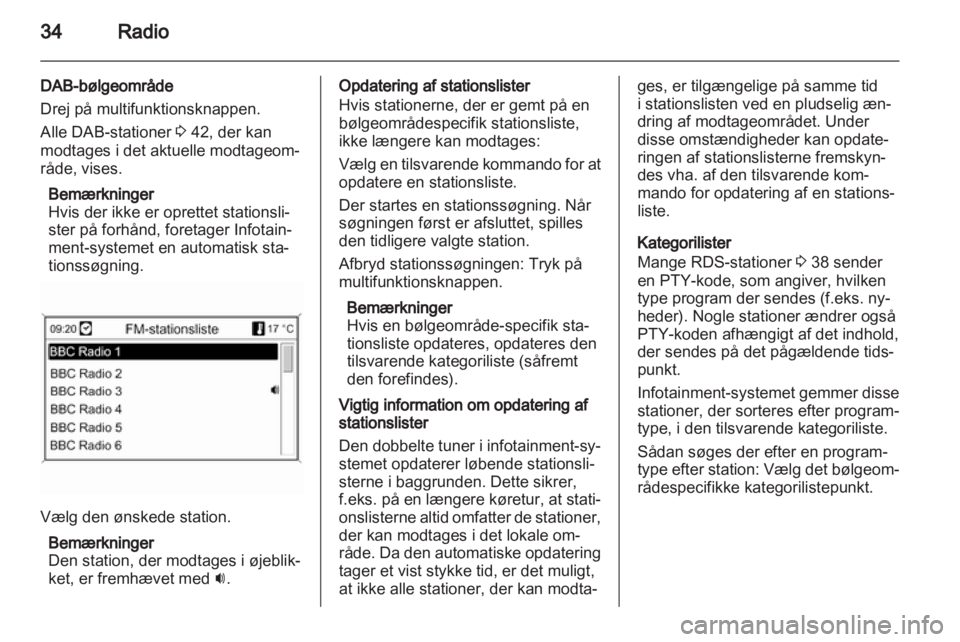 OPEL INSIGNIA 2012  Instruktionsbog til Infotainment (in Danish) 