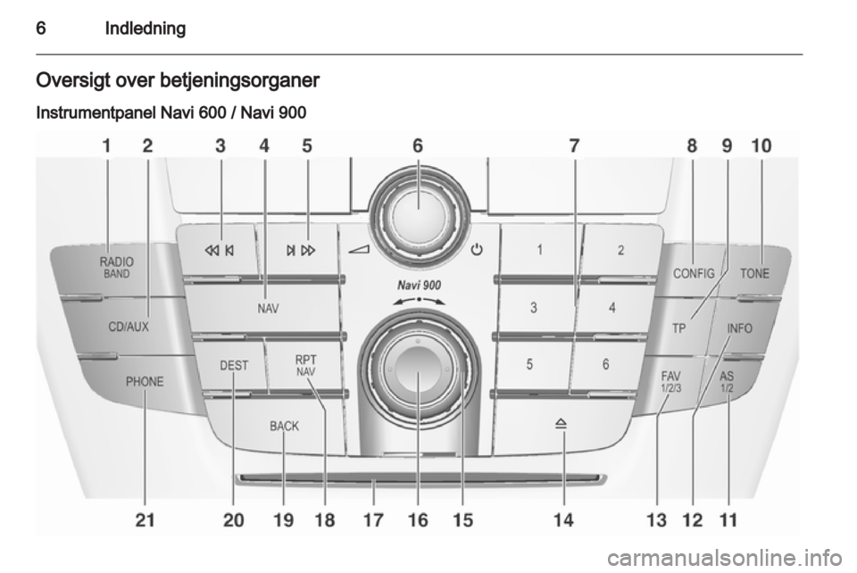 OPEL INSIGNIA 2012  Instruktionsbog til Infotainment (in Danish) 