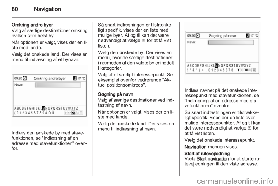 OPEL INSIGNIA 2012  Instruktionsbog til Infotainment (in Danish) 