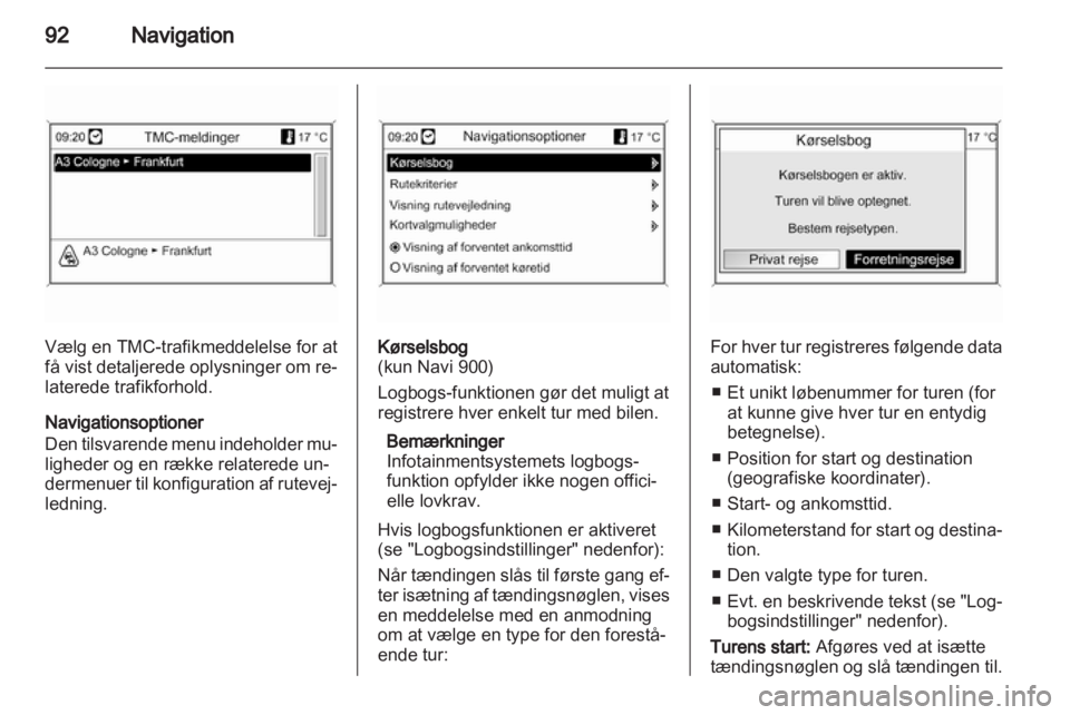 OPEL INSIGNIA 2012  Instruktionsbog til Infotainment (in Danish) 