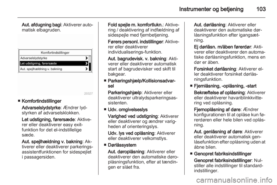 OPEL INSIGNIA 2012  Instruktionsbog (in Danish) 