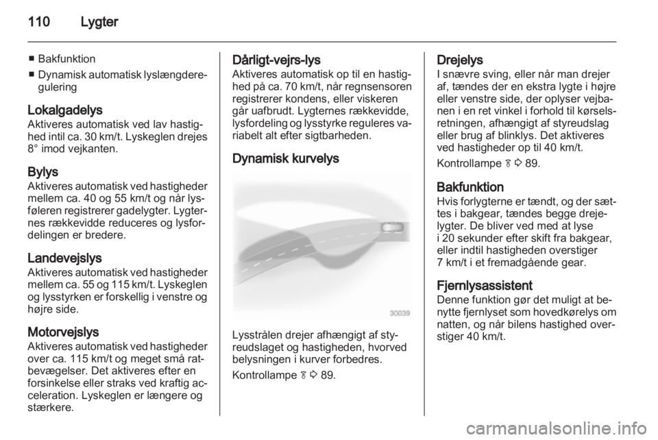 OPEL INSIGNIA 2012  Instruktionsbog (in Danish) 