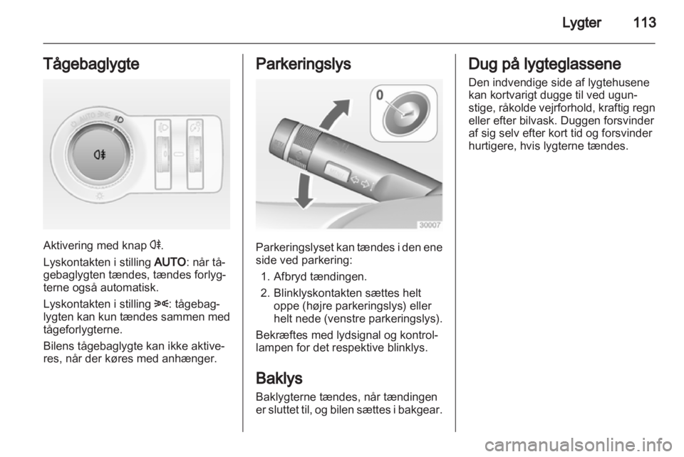OPEL INSIGNIA 2012  Instruktionsbog (in Danish) 
