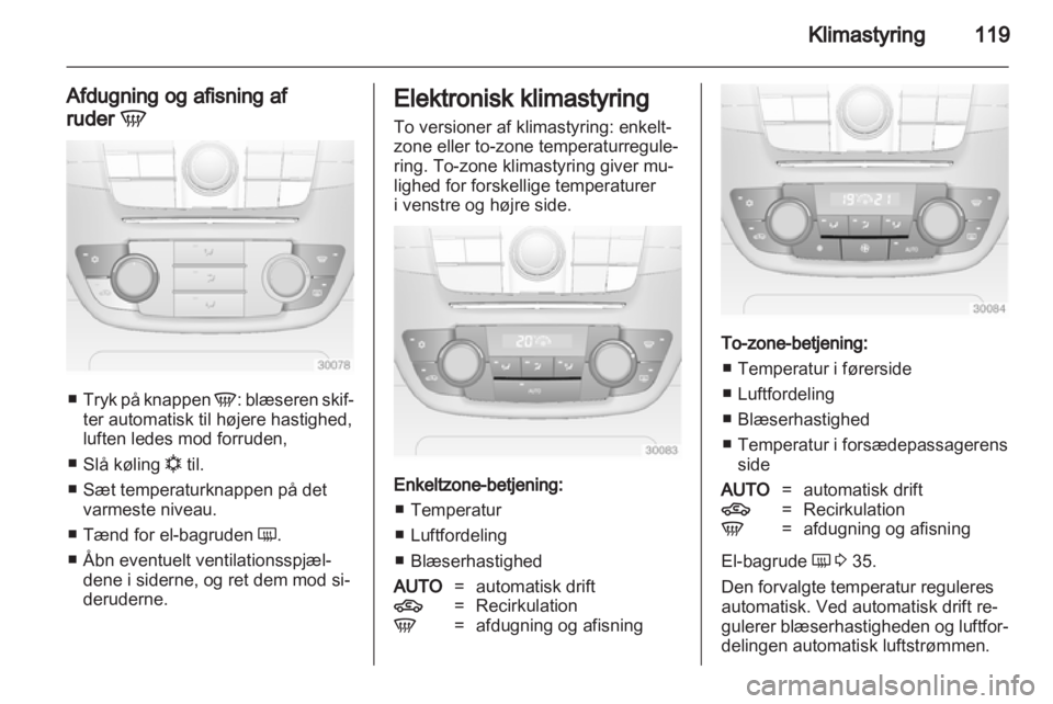 OPEL INSIGNIA 2012  Instruktionsbog (in Danish) 