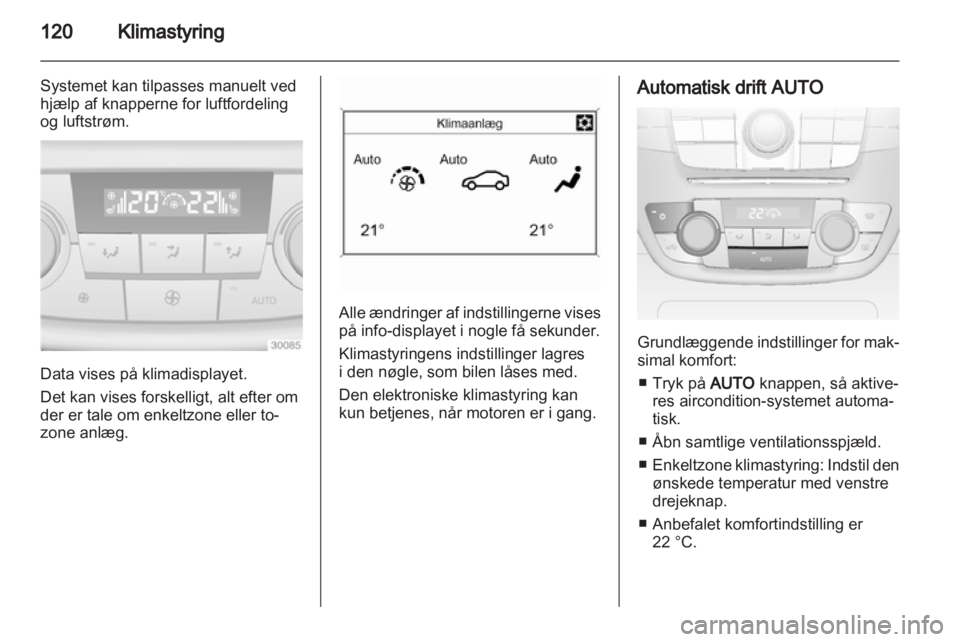 OPEL INSIGNIA 2012  Instruktionsbog (in Danish) 