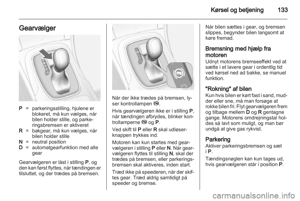 OPEL INSIGNIA 2012  Instruktionsbog (in Danish) 