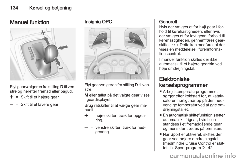OPEL INSIGNIA 2012  Instruktionsbog (in Danish) 