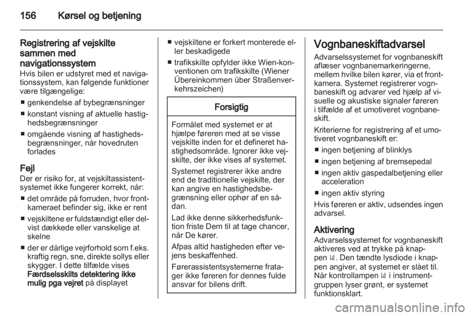 OPEL INSIGNIA 2012  Instruktionsbog (in Danish) 