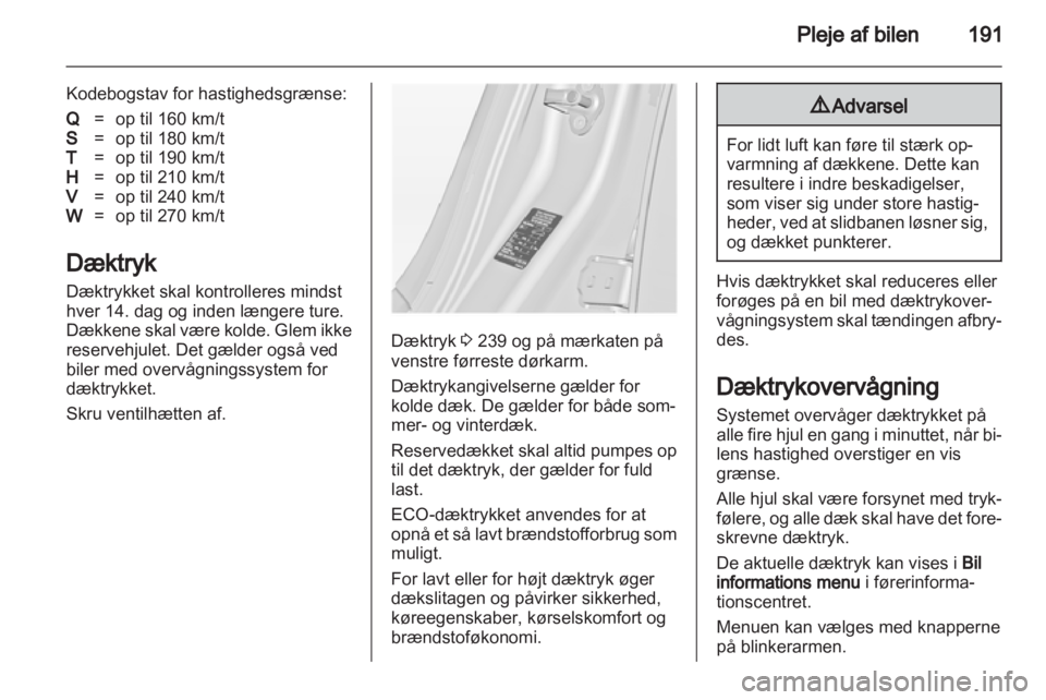OPEL INSIGNIA 2012  Instruktionsbog (in Danish) 