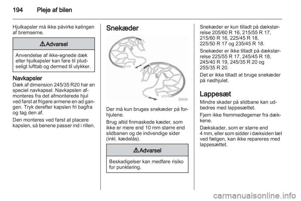 OPEL INSIGNIA 2012  Instruktionsbog (in Danish) 