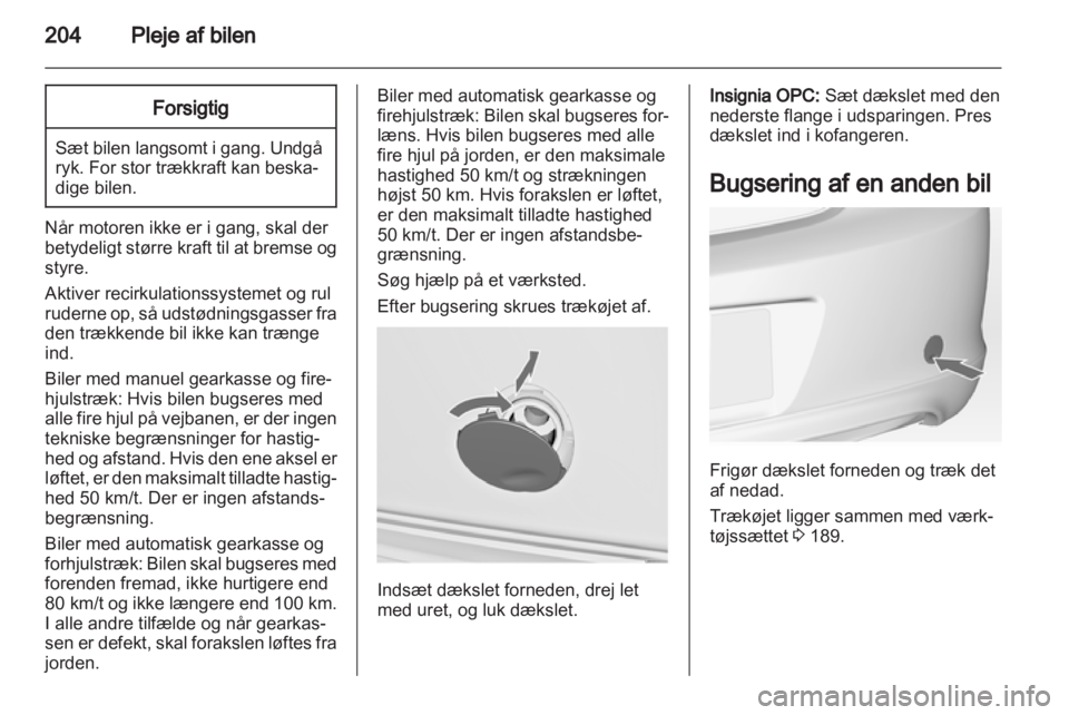 OPEL INSIGNIA 2012  Instruktionsbog (in Danish) 