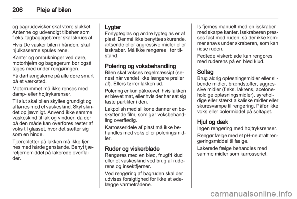 OPEL INSIGNIA 2012  Instruktionsbog (in Danish) 