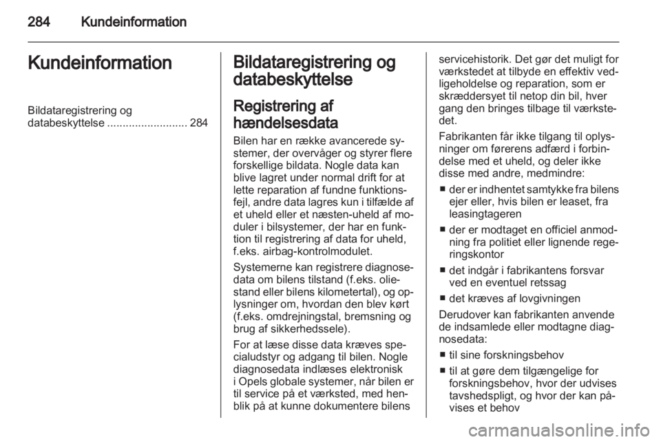 OPEL INSIGNIA 2012  Instruktionsbog (in Danish) 