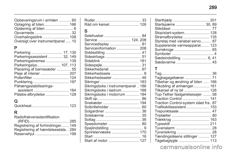 OPEL INSIGNIA 2012  Instruktionsbog (in Danish) 