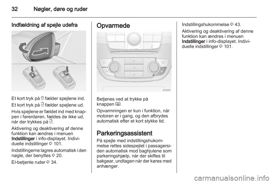 OPEL INSIGNIA 2012  Instruktionsbog (in Danish) 