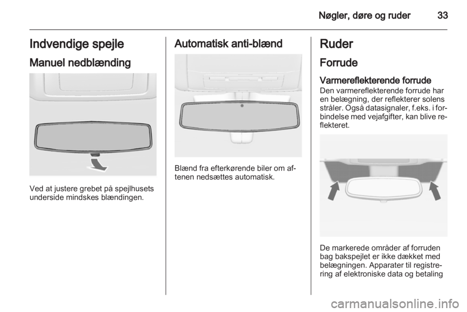 OPEL INSIGNIA 2012  Instruktionsbog (in Danish) 
