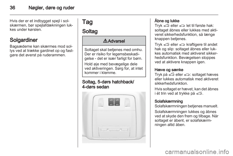 OPEL INSIGNIA 2012  Instruktionsbog (in Danish) 