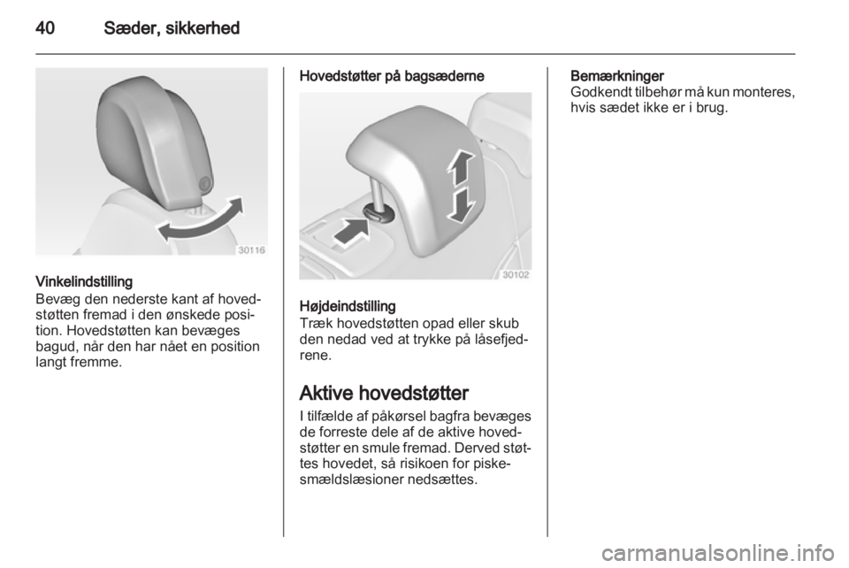 OPEL INSIGNIA 2012  Instruktionsbog (in Danish) 