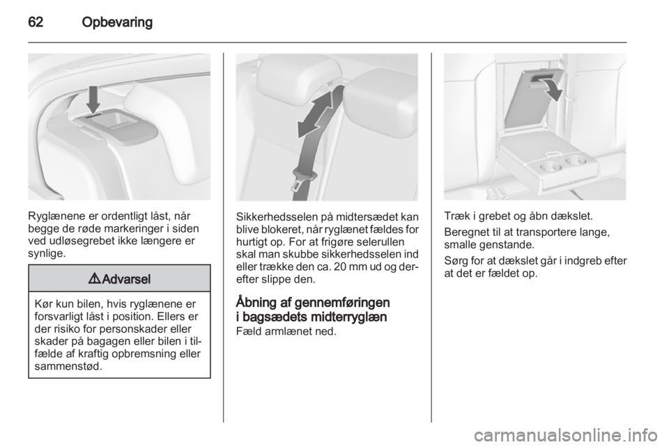OPEL INSIGNIA 2012  Instruktionsbog (in Danish) 