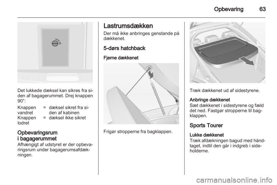 OPEL INSIGNIA 2012  Instruktionsbog (in Danish) 