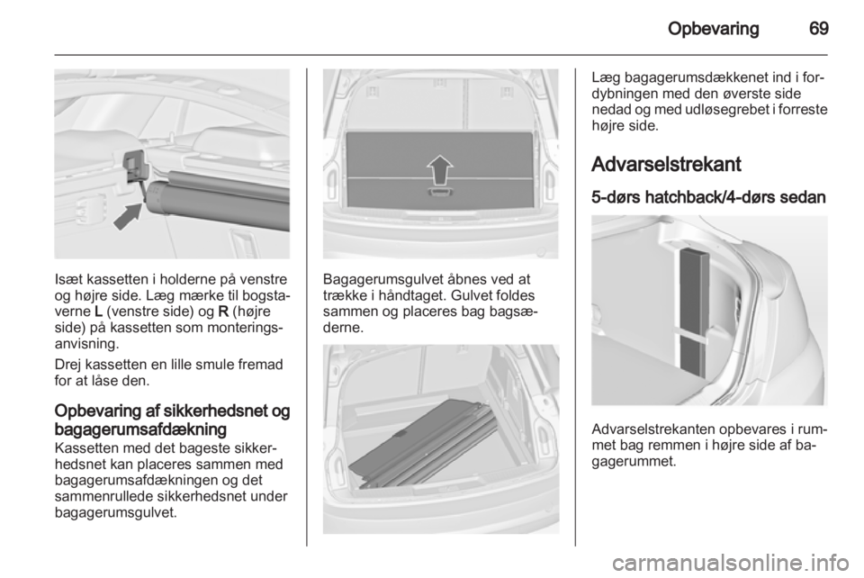 OPEL INSIGNIA 2012  Instruktionsbog (in Danish) 