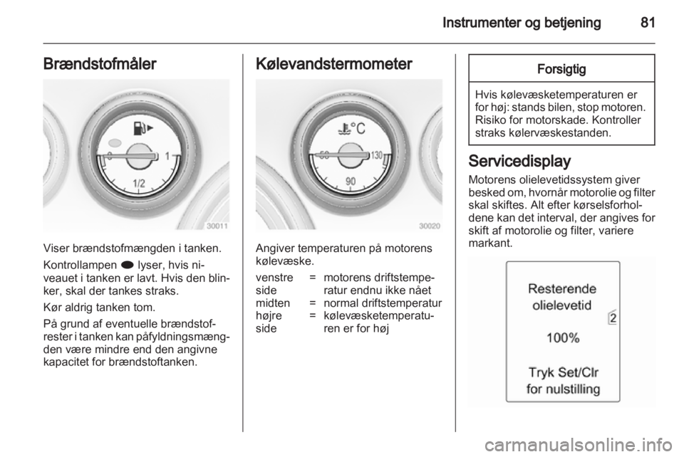 OPEL INSIGNIA 2012  Instruktionsbog (in Danish) 