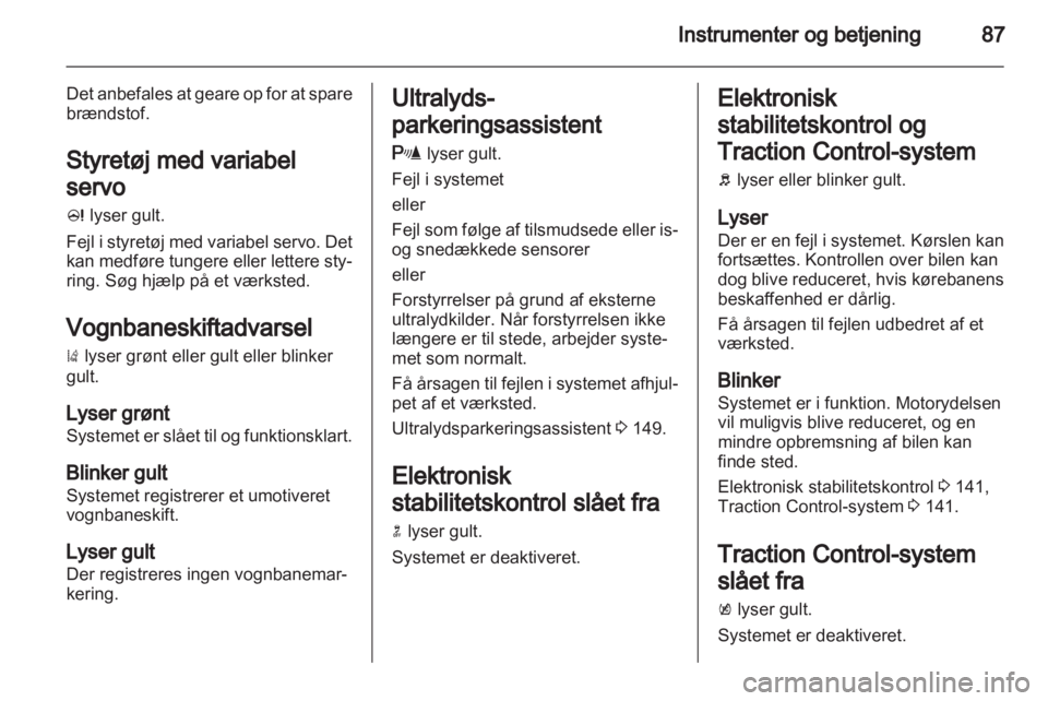 OPEL INSIGNIA 2012  Instruktionsbog (in Danish) 