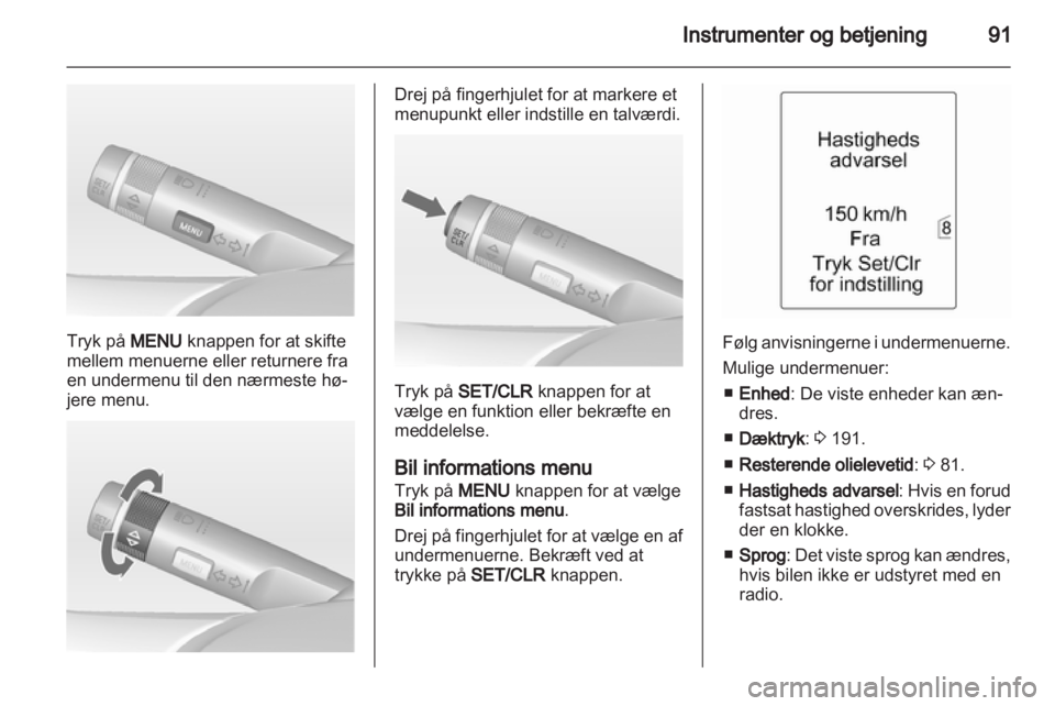 OPEL INSIGNIA 2012  Instruktionsbog (in Danish) 